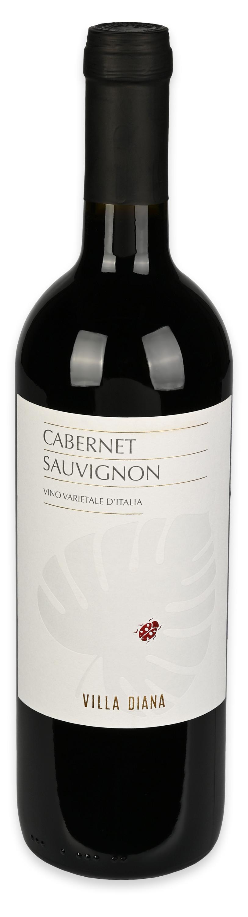 Изображение товара Вино Villa Diana Cabernet Sauvignon красное полусухое Италия, 0,75 л