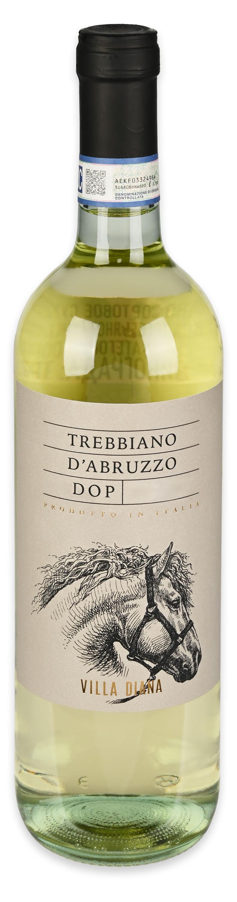 Изображение товара Вино Villa Diana Trebbiano белое сухое Италия, 0,75 л
