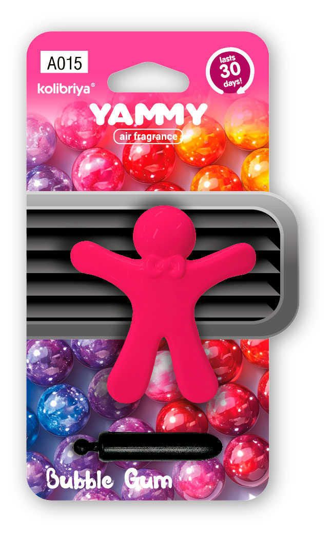 Изображение товара Ароматизатор на дефлектор Yammy FragraMates Bubble Gum, 1 шт