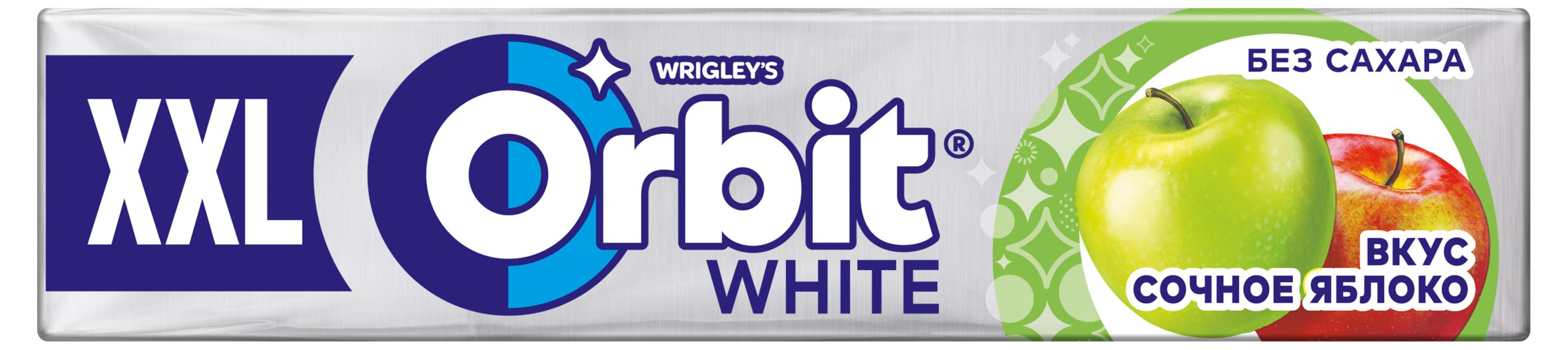 Изображение товара Резинка жевательная Orbit XXL сочное яблоко без сахара, 19 г
