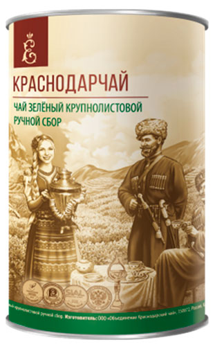 Изображение товара Чай зеленый «Краснодар Чай» крупнолистовой, 60 г