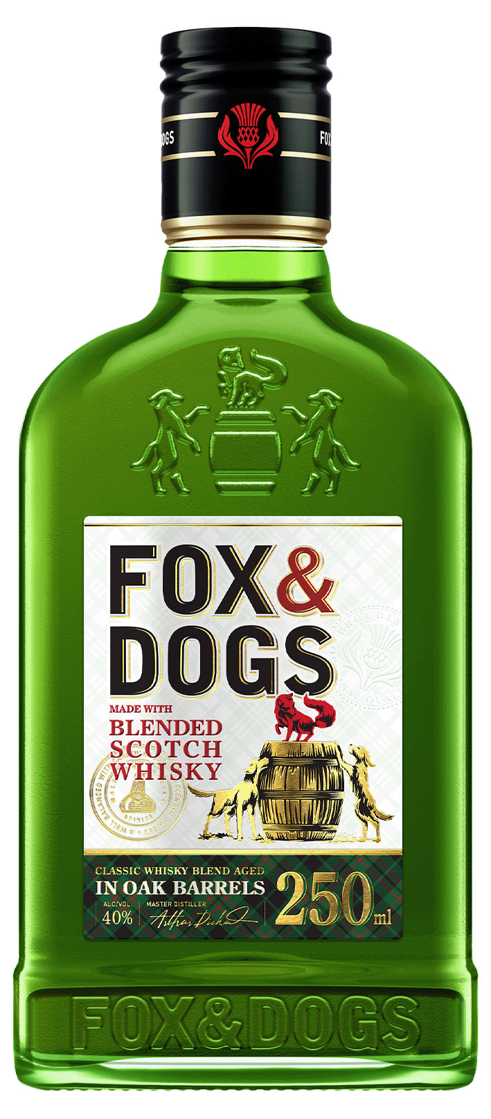 Изображение товара Виски Fox&Dogs Россия 0,25 л купажированный с фруктовым вкусом