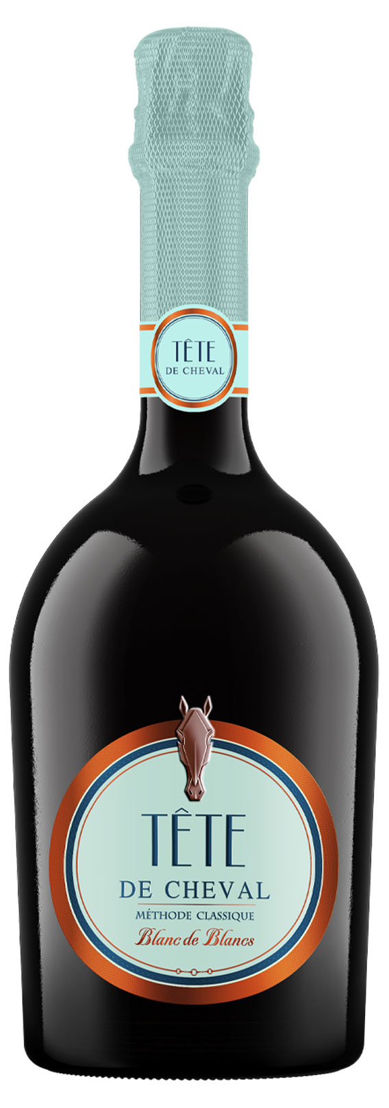 Изображение товара Игристое вино Tete de Cheval Blanc de Blancs белое сухое Россия, 0,75 л