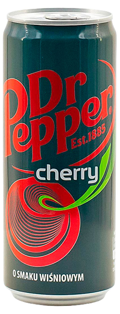Изображение товара Напиток газированный Dr Pepper Cherry Польша, 330 мл