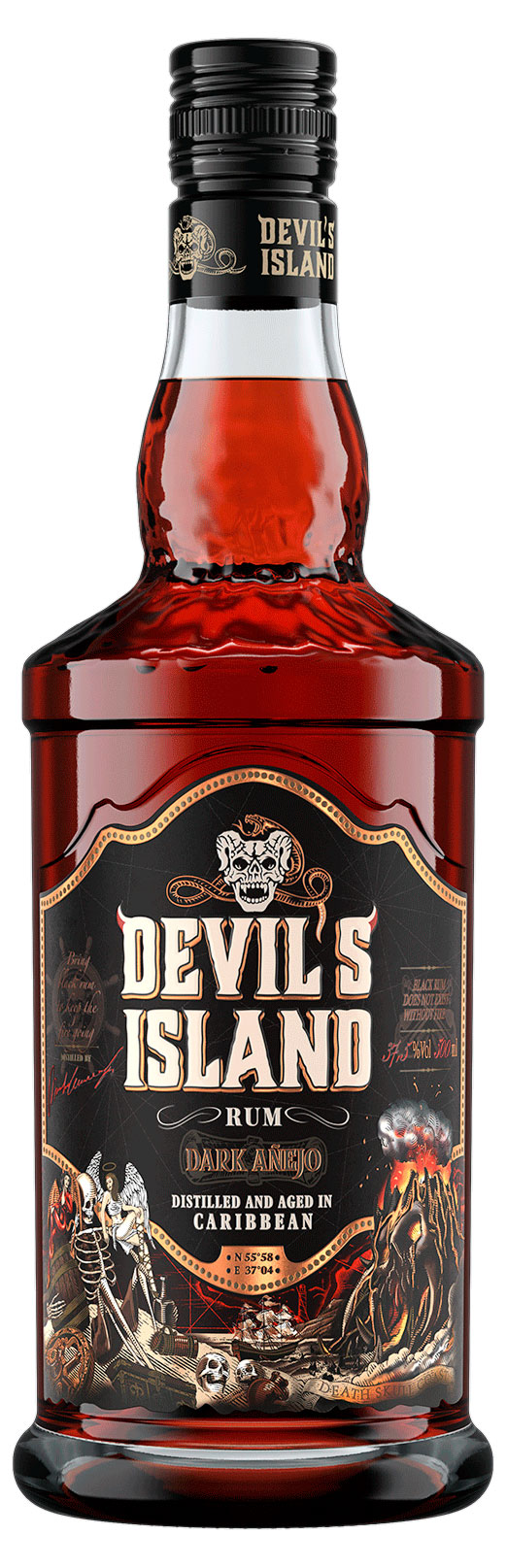 Изображение товара Ром Devil's Island Дарк 40% Россия, 0,5 л