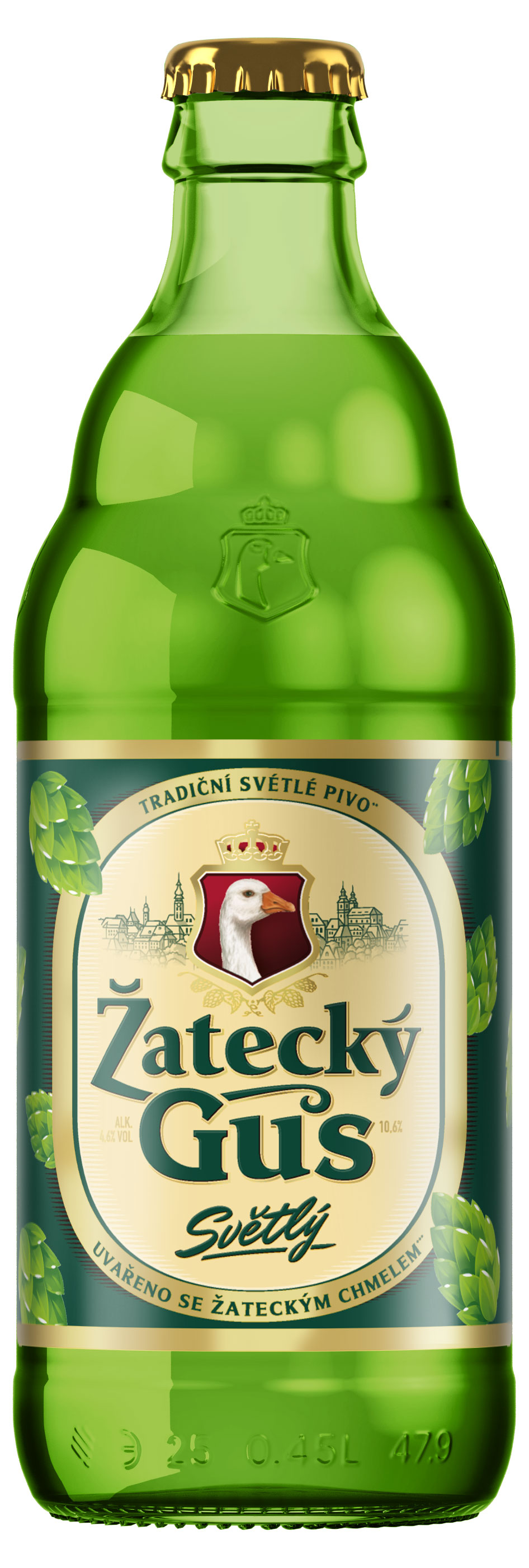 Изображение товара Пиво Zatecky Gus Светлое 4.6% 0.45 л