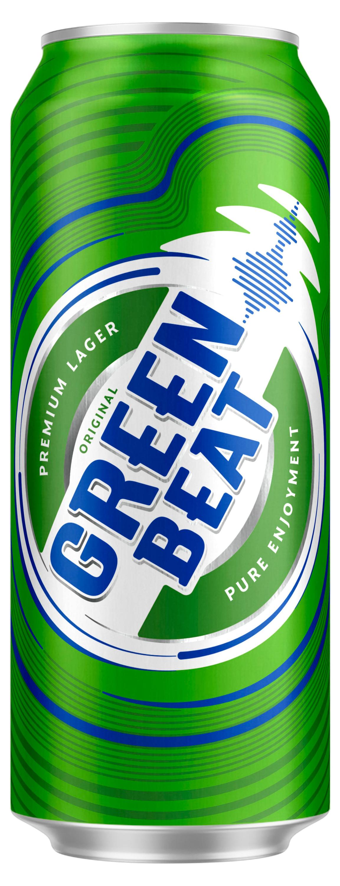 Изображение товара Пиво Green Beat Светлое 4, 6% 0, 45 л - сбалансированное послевкусие и горчинка