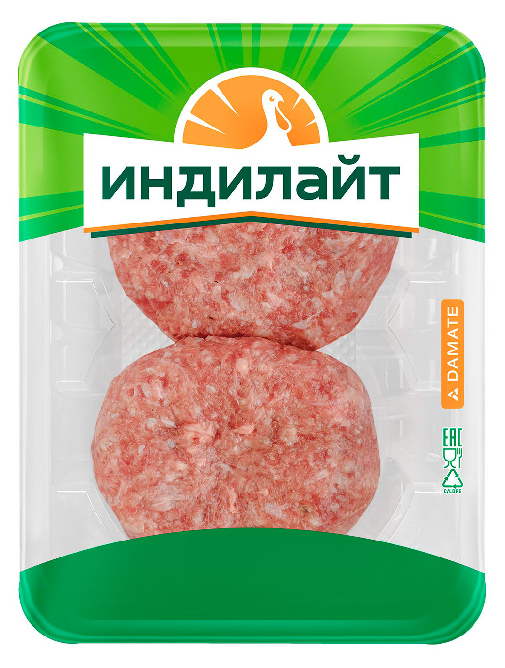 Изображение товара Бифтекс из индейки "ИндиЛайт" Замороженный, быстрое приготовление, 200 г