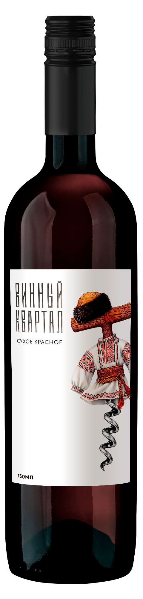 Изображение товара Вино «Абрау-Дюрсо» Винный квартал красное сухое Россия, 0,75 л