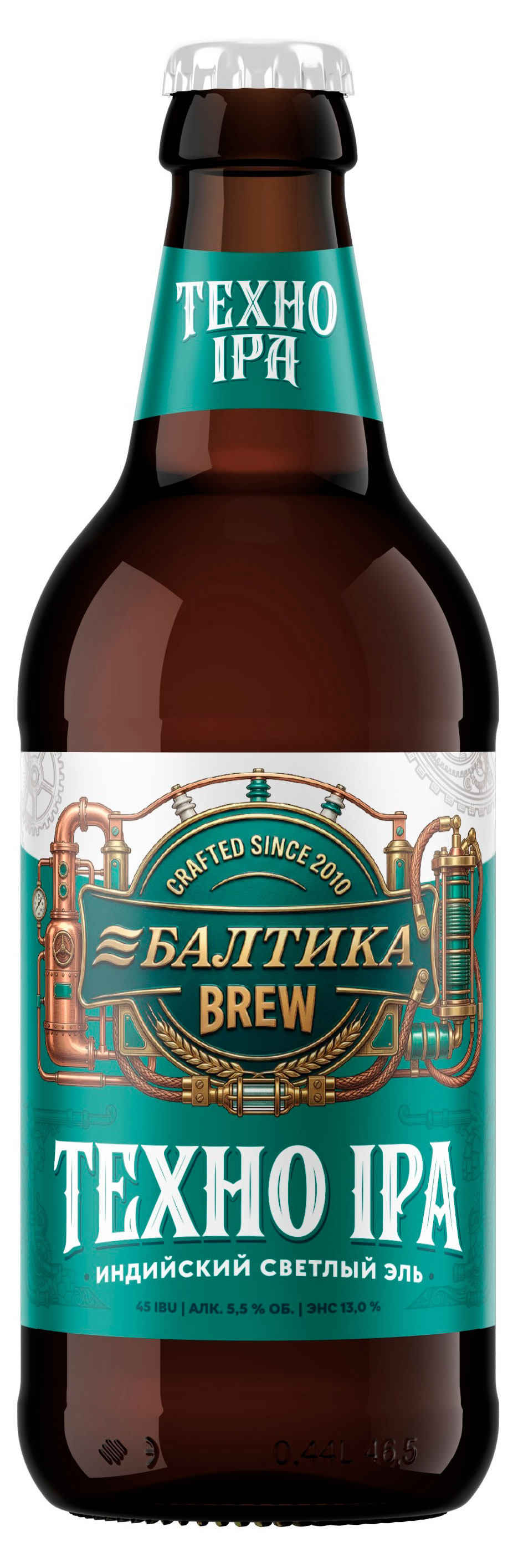 Изображение товара Пиво светлое «Балтика» Brew Техно Ipa Индийский светлый эль нефильтрованное, 440 мл