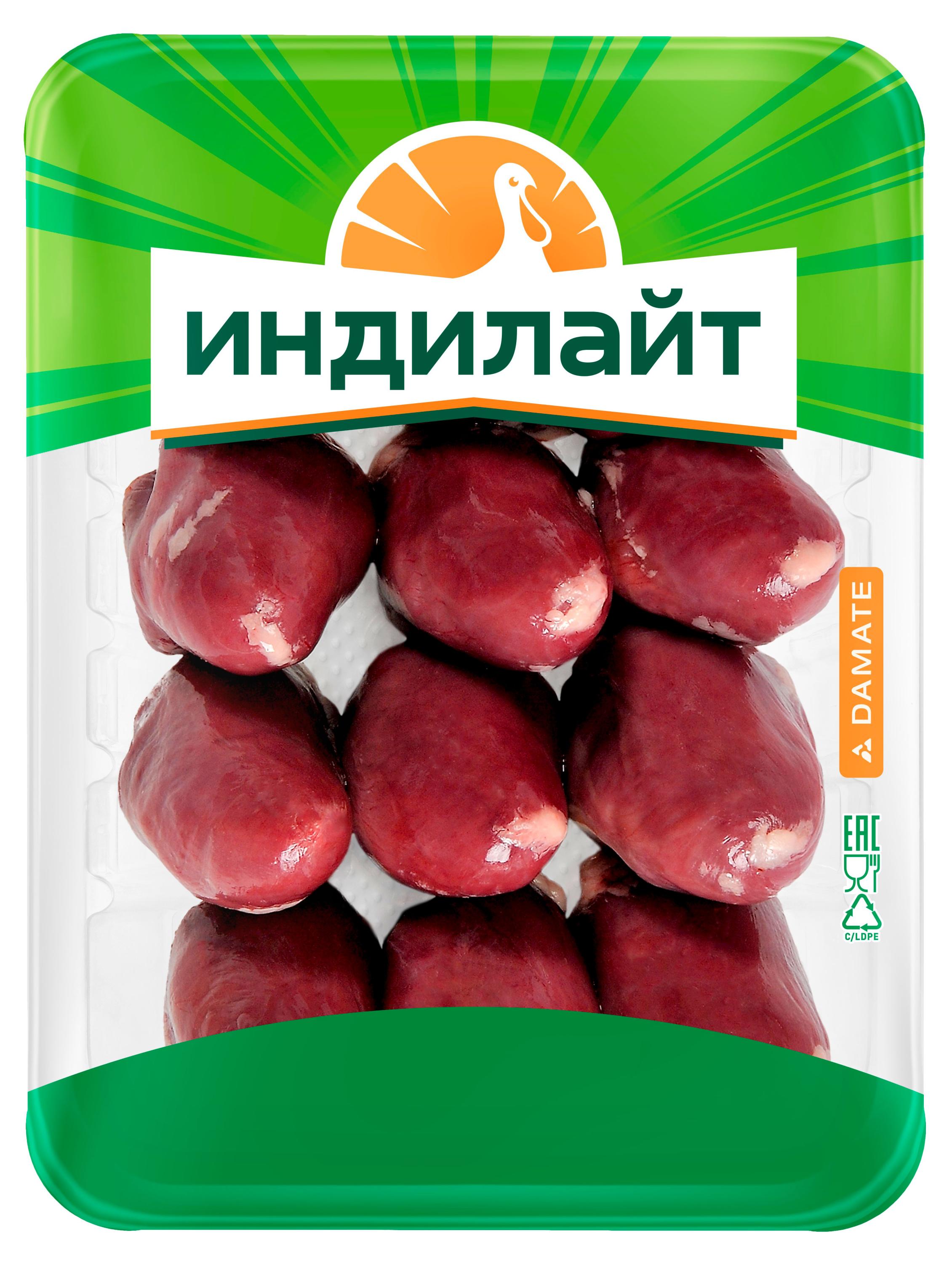Изображение товара [Продукт птицы] Индилайт Сердца индейки 0.5 кг охлажденное