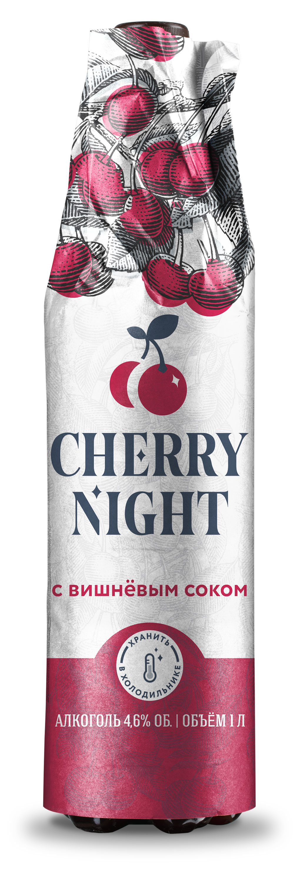 Изображение товара Пивной напиток Cherry Night фруктовый фильтрованный 4,6%, 1 л