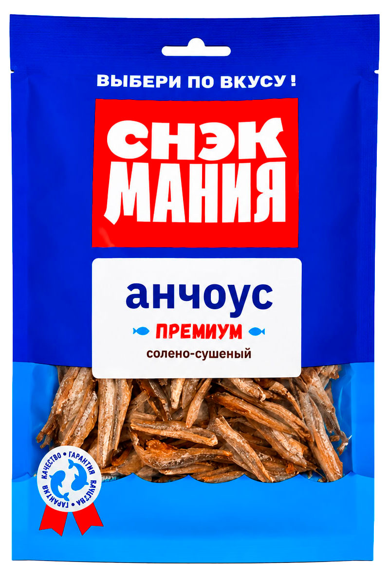 Изображение товара Анчоус солено-сушеный «СнэкМания» Премиум Вьетнам, 70 г