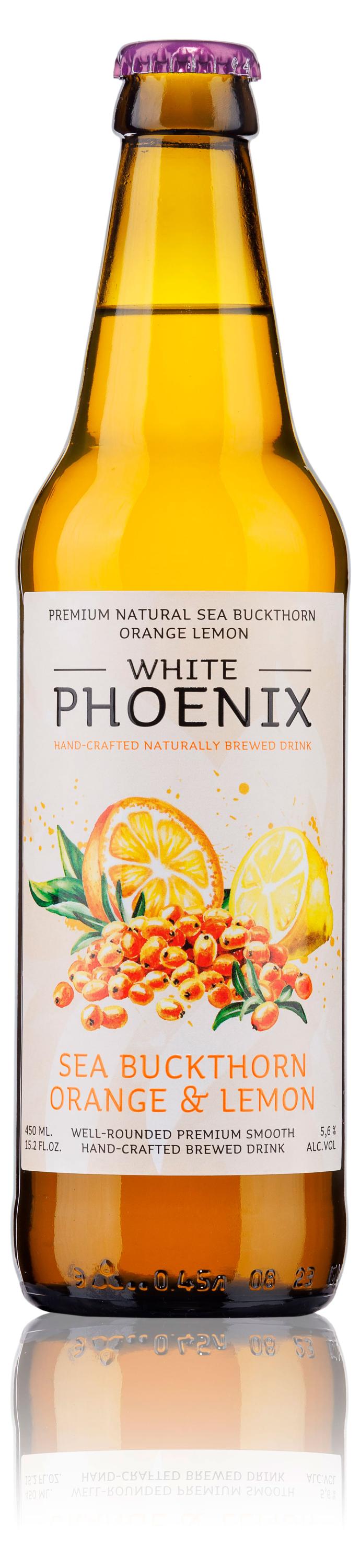 Изображение товара Медовуха White Phoenix Облепиха-апельсин-лимон 5,6%, 450 мл
