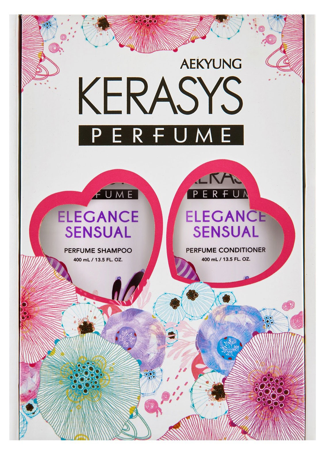 Изображение товара Набор подарочный Kerasys Elegance & Sensual шампунь 400 мл + бальзам 400 мл Корея