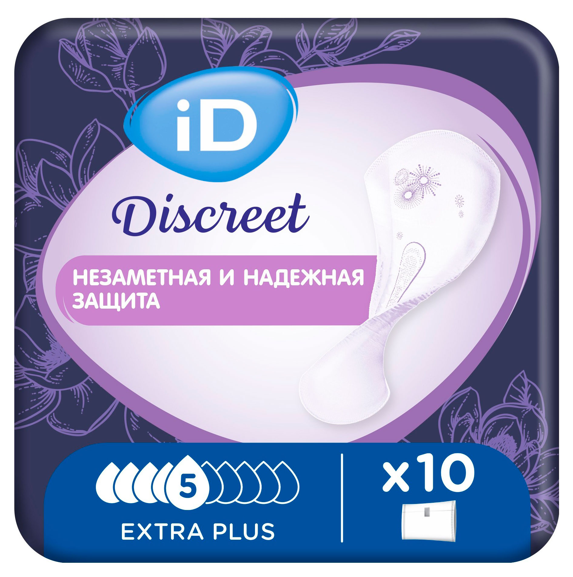 Изображение товара Прокладки урологические iD Extra plus 5 капель Польша, 10 шт