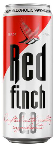 Изображение товара Пиво безалкогольное светлое Red Finch 0%, 0,45 л