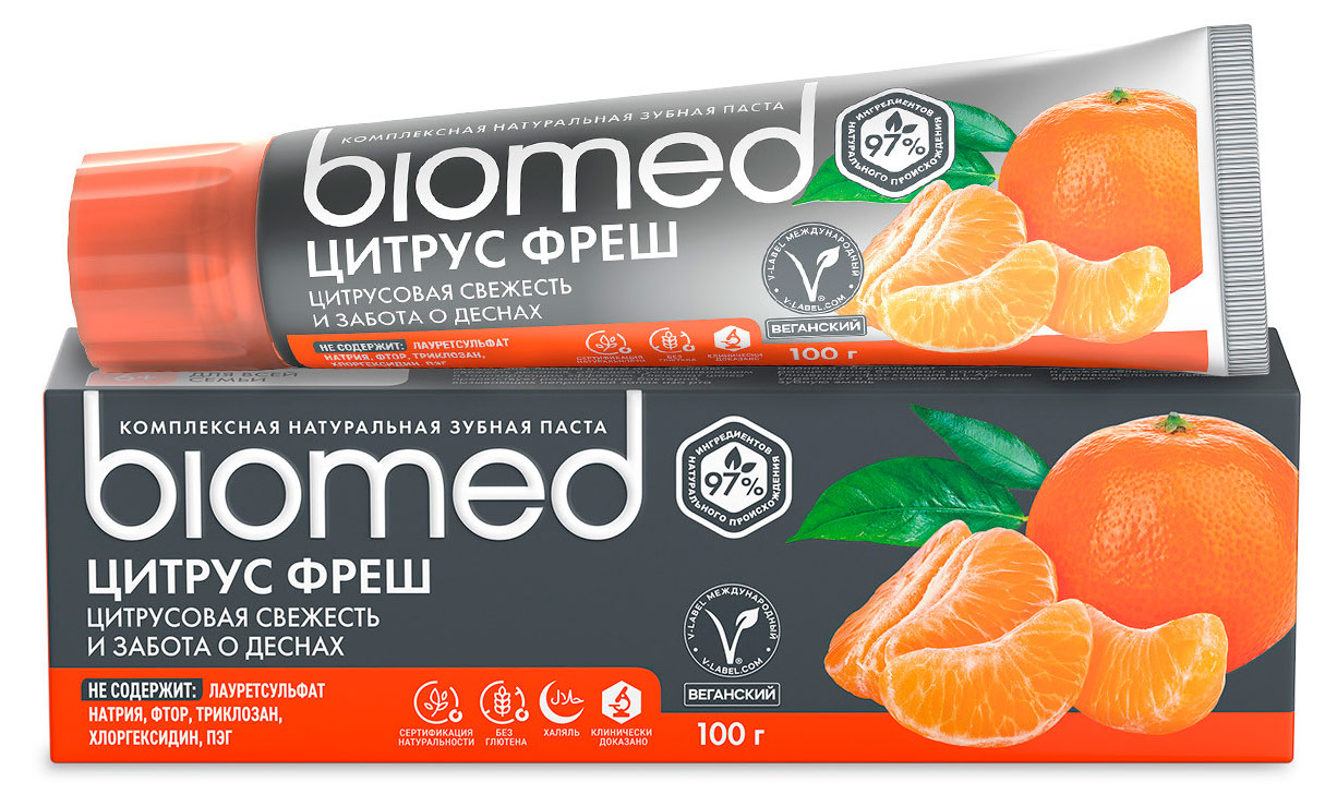 Изображение товара Зубная паста BioMed Vitafresh - цитрусовая свежесть для всей семьи