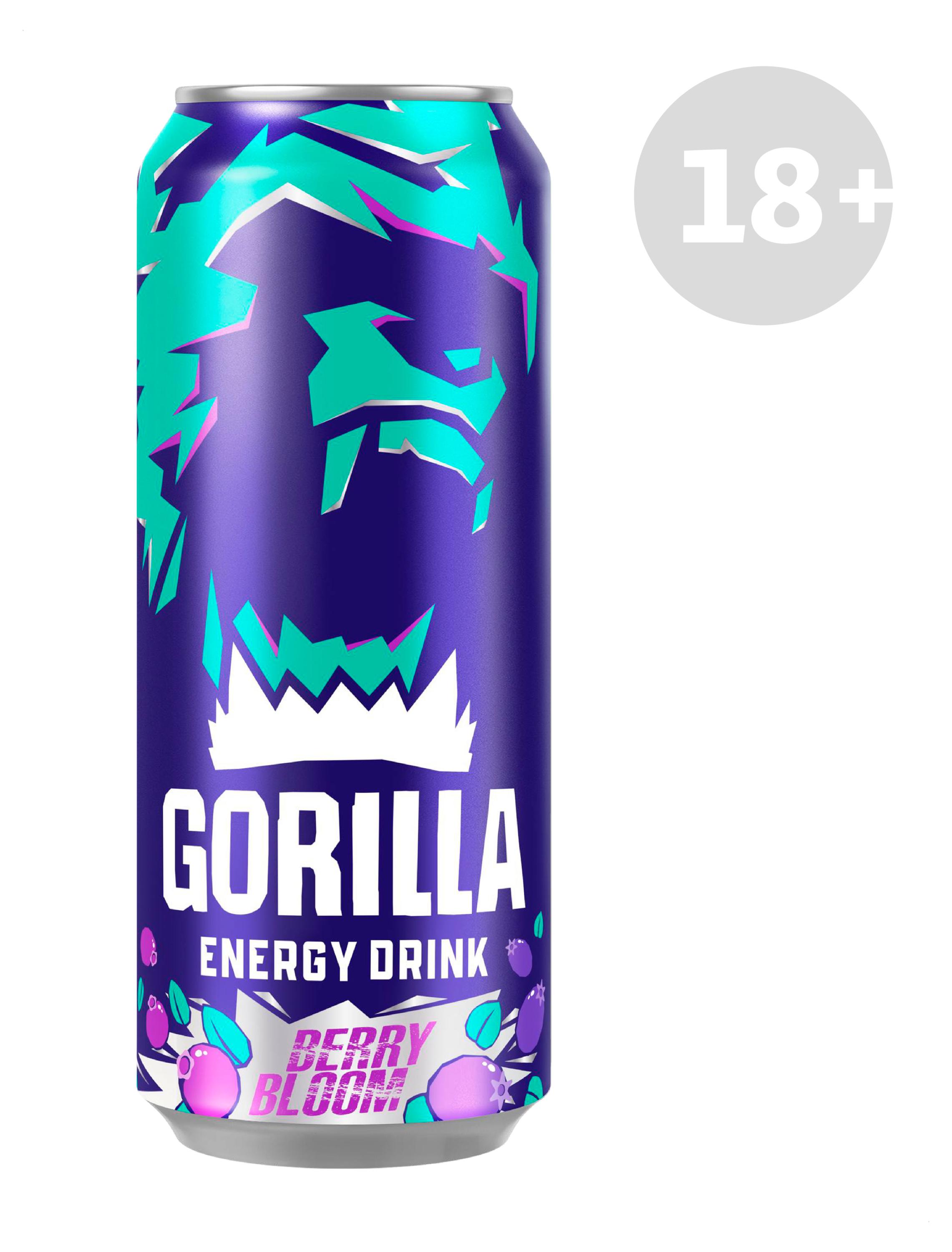 Изображение товара Энергетический напиток Gorilla Berry Blast с ягодным вкусом 450 мл