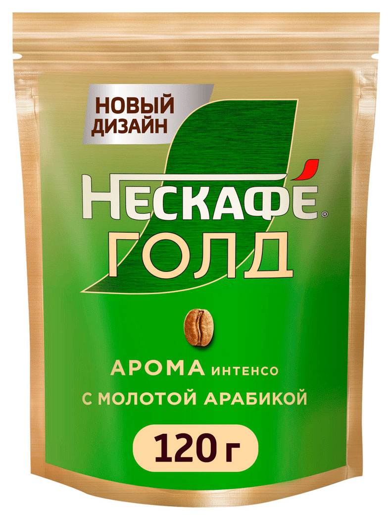 Изображение товара Кофе NESCAFÉ Gold Aroma Intenso - растворимый с добавлением молотого кофе, 0. 12 кг
