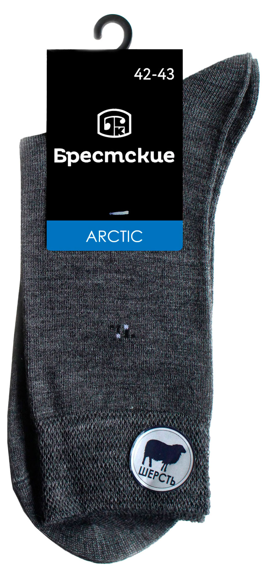 Изображение товара Носки мужские «Брестские» Arctic темно-серые, р 27