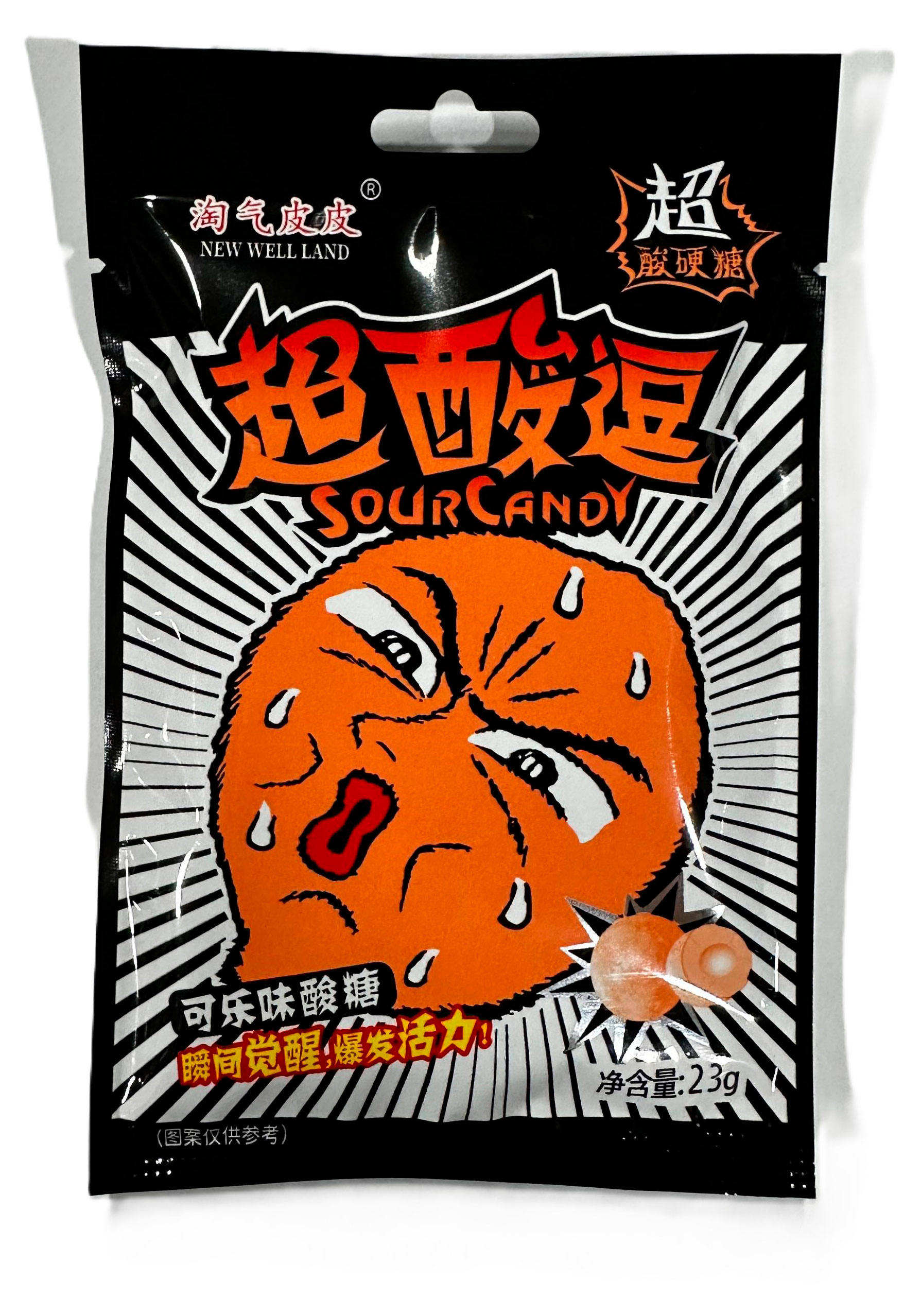 Изображение товара Конфеты леденцовые кислые Sour Candy со вкусом колы Китай, 23 г