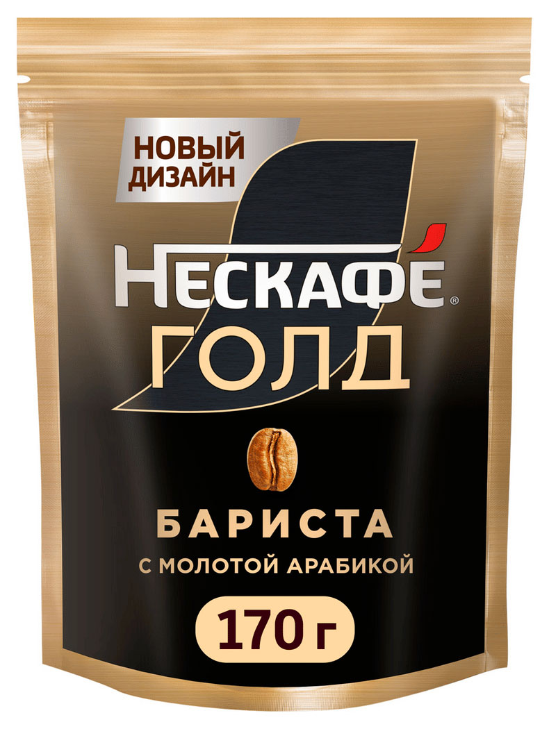 Изображение товара Растворимый кофе Нескафе Голд Бариста с Обжаркой для Элегантного Вкуса