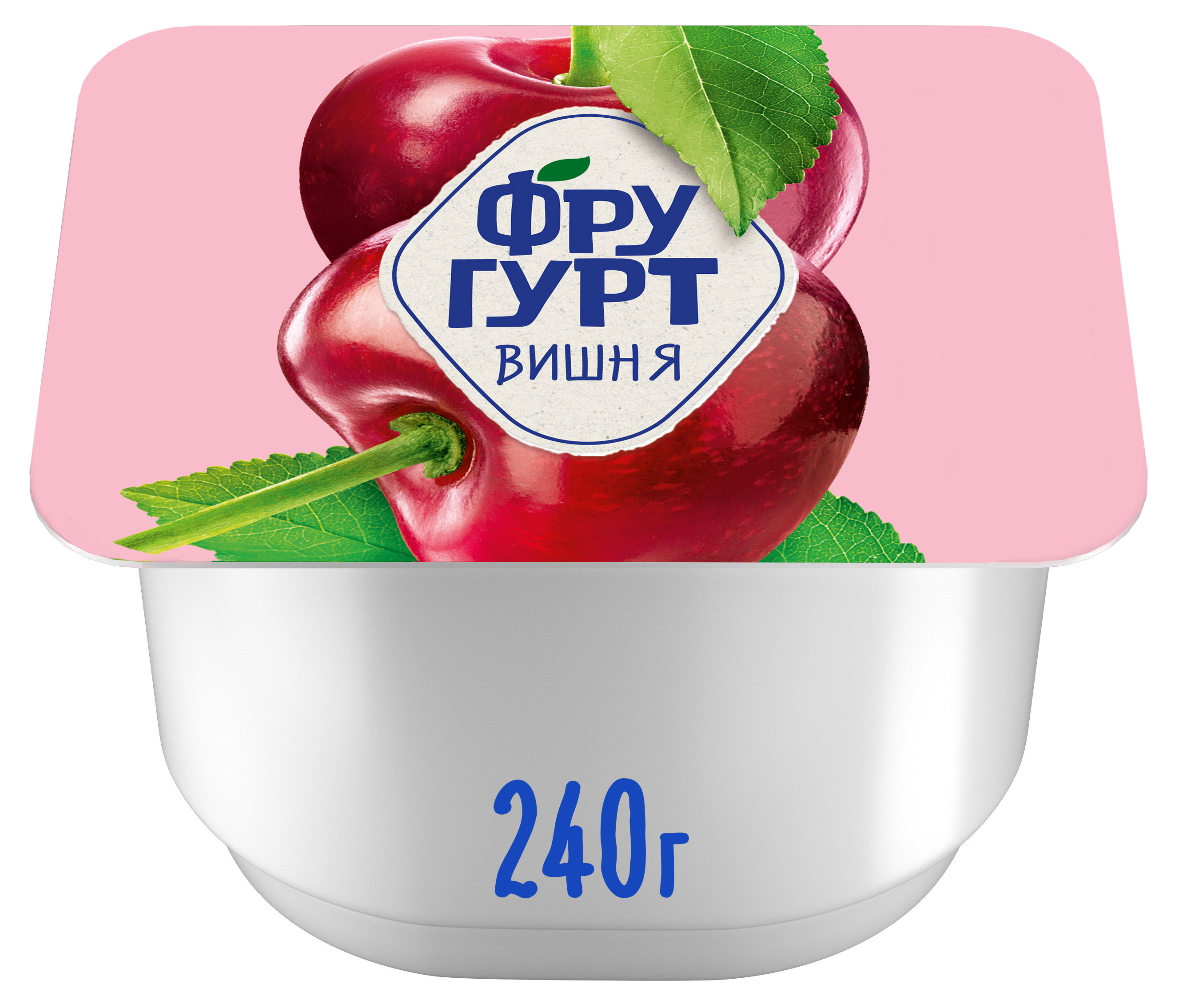 Изображение товара Йогурт «Фругурт» Большая порция вишня 2% БЗМЖ, 240 г
