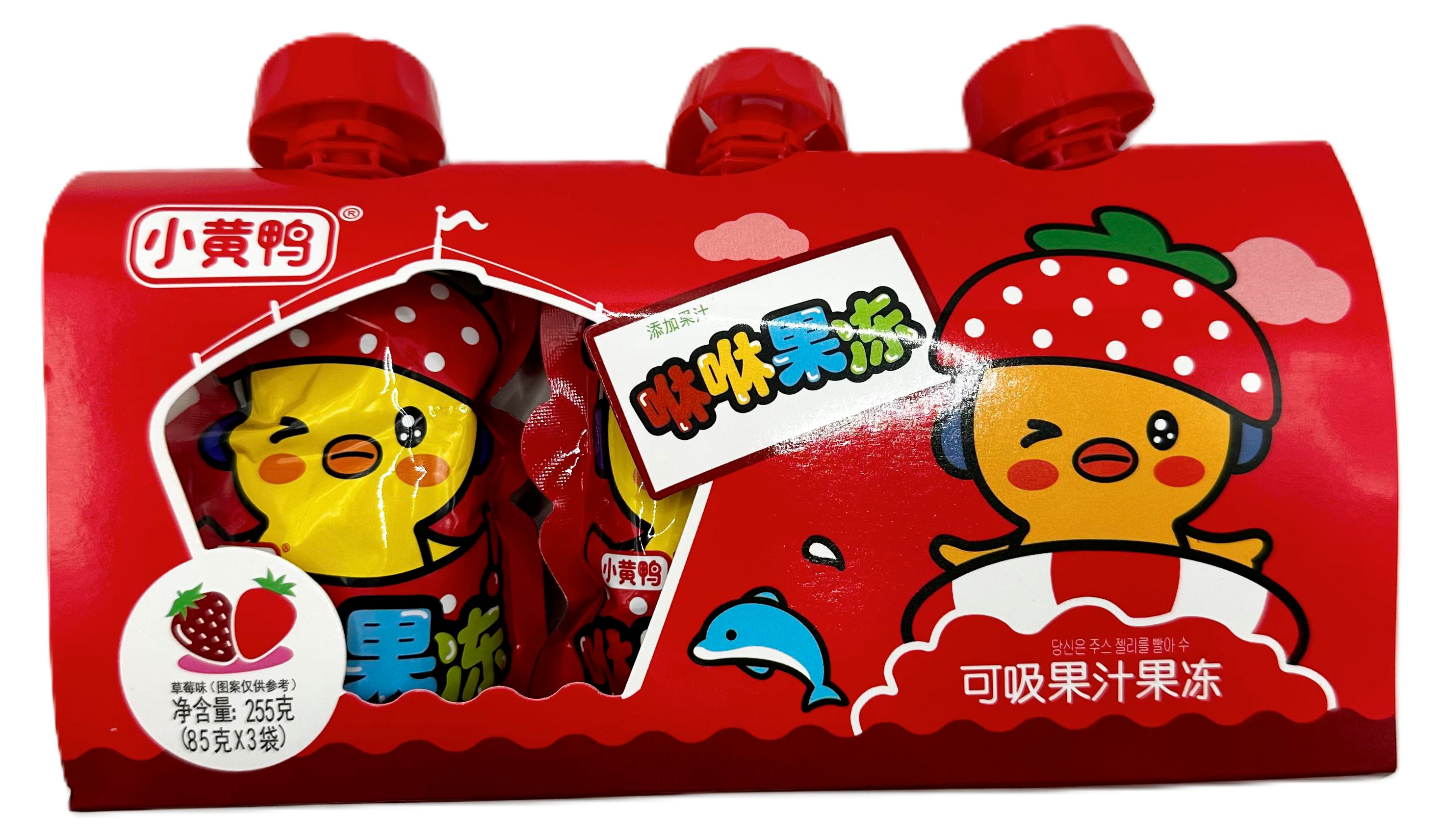 Изображение товара Желе питьевое Little Yellow DuckLittle Nezha со вкусом клубники Китай, 255 г