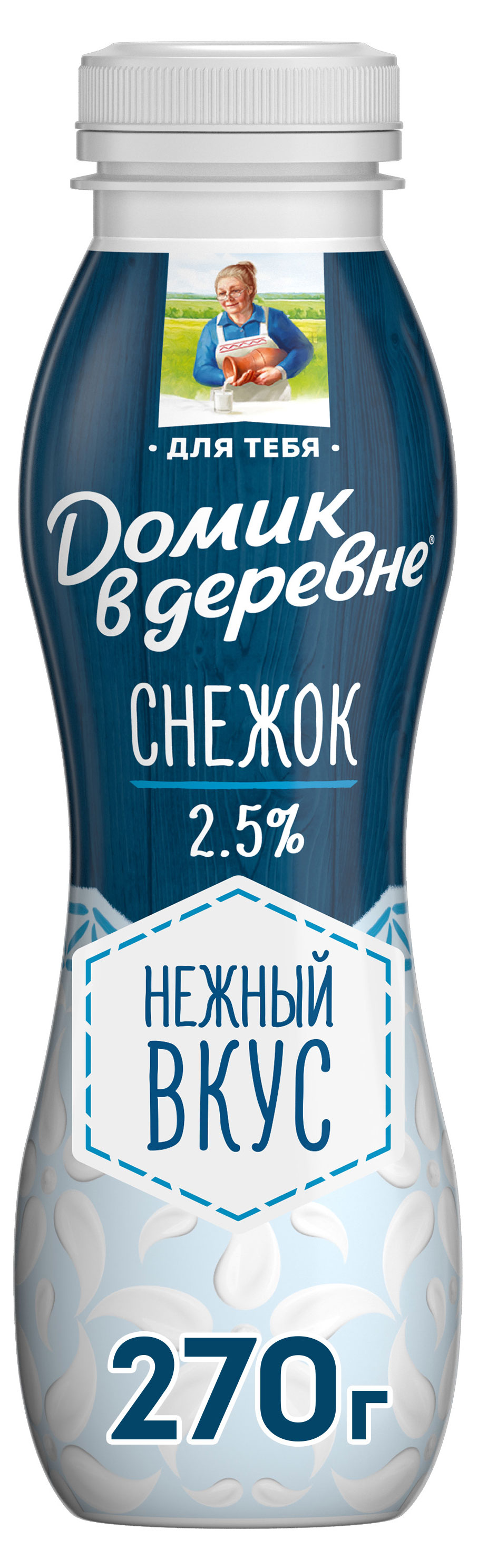 Изображение товара Напиток кисломолочный Снежок «Домик в деревне» охлажденный 2,5% БЗМЖ, 270 г