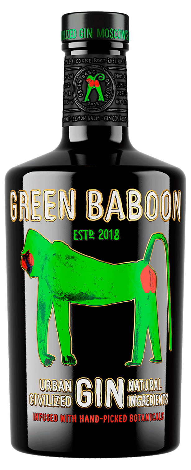 Изображение товара Джин Green Baboon Россия, 0,5 л
