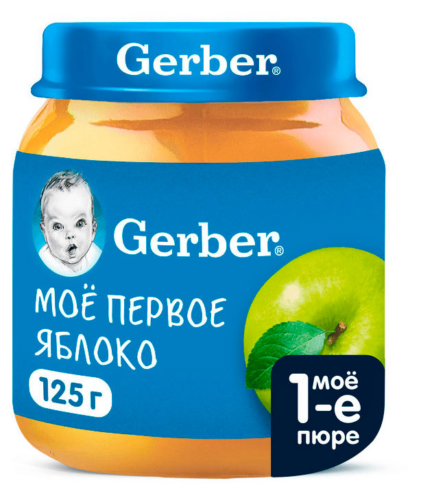Изображение товара Пюре Gerber Яблоко для первого прикорма 125 г натуральное