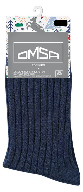 Изображение товара Носки детские Omsa темно-синие, р. 23-26
