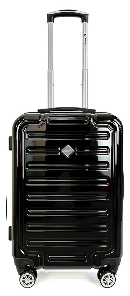 Изображение товара Чемодан жесткий Airport Пол черный 8 колес 42х24х61 см, размер M
