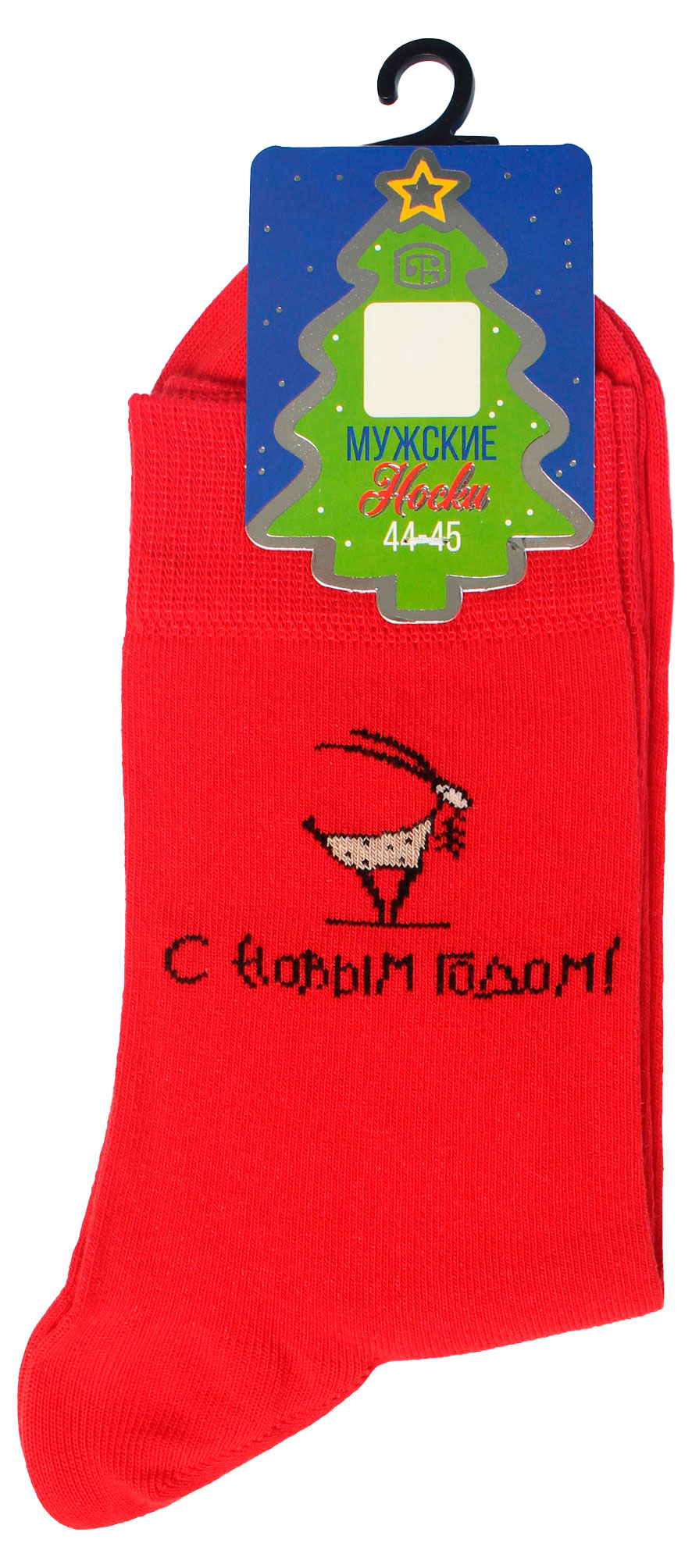Изображение товара Носки мужские «Брестские» Classic С новым годом красные, р. 29