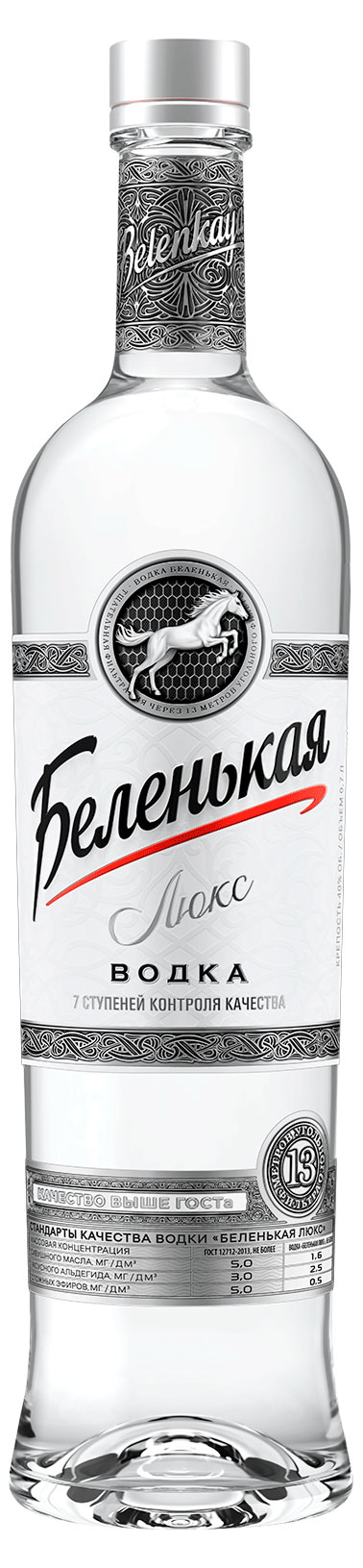 Изображение товара Водка «Беленькая» Люкс Россия, 0,7 л
