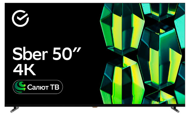 Изображение товара Телевизор Sber SDX-50U4124 Салют ТВ, 50"