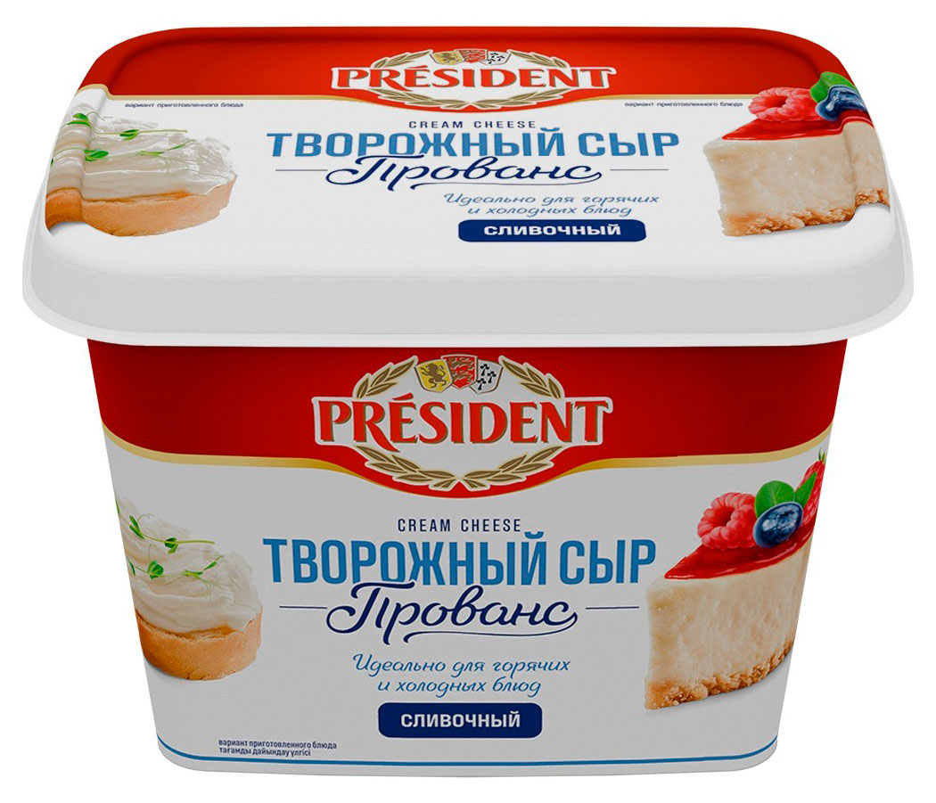 Изображение товара Сыр творожный сливочный Прованс President 56% БЗМЖ, 400 г