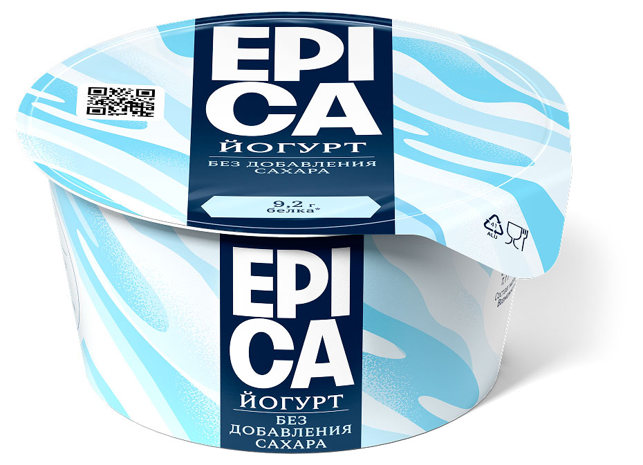 Изображение товара Йогурт густой ложковый EPICA Натуральный без сахара 6%, 130 г