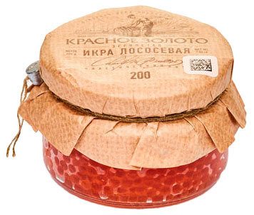 Изображение товара Икра горбуши «Красное Золото» зернистая соленая, 200 г