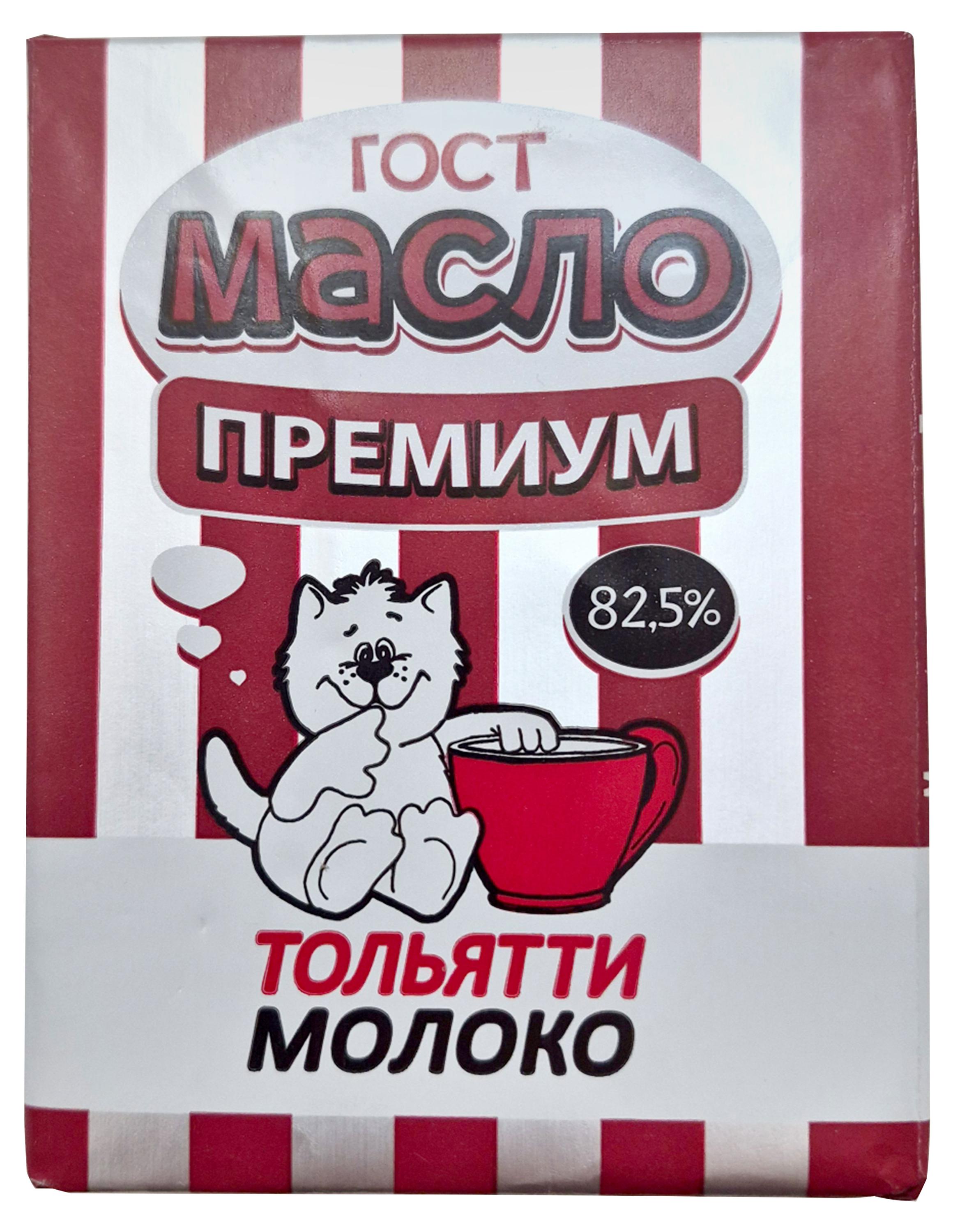 Изображение товара Масло сливочное «Тольяттимолоко» Традиционное 82,5%, 180 г