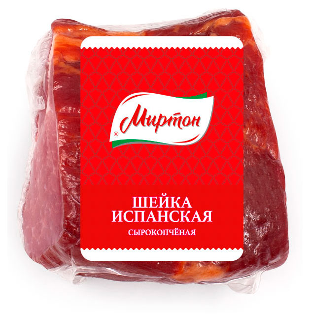 Изображение товара Шейка свиная сырокопченая «Миртон» Испанская, ~ 400 г
