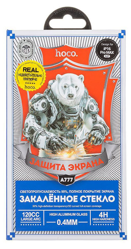Изображение товара Стекло защитное Hoco IPH 16 PRO MAX