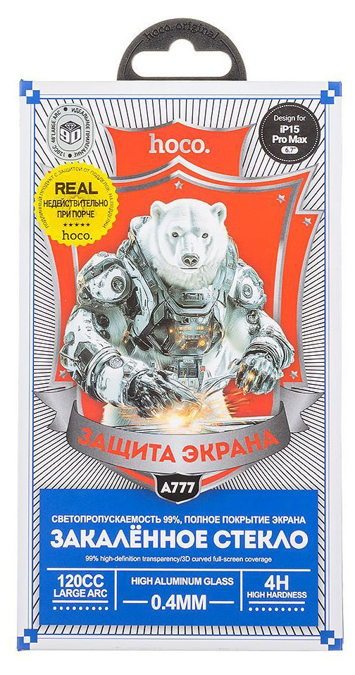 Изображение товара Стекло защитное Hoco IPH 15 PRO MAX