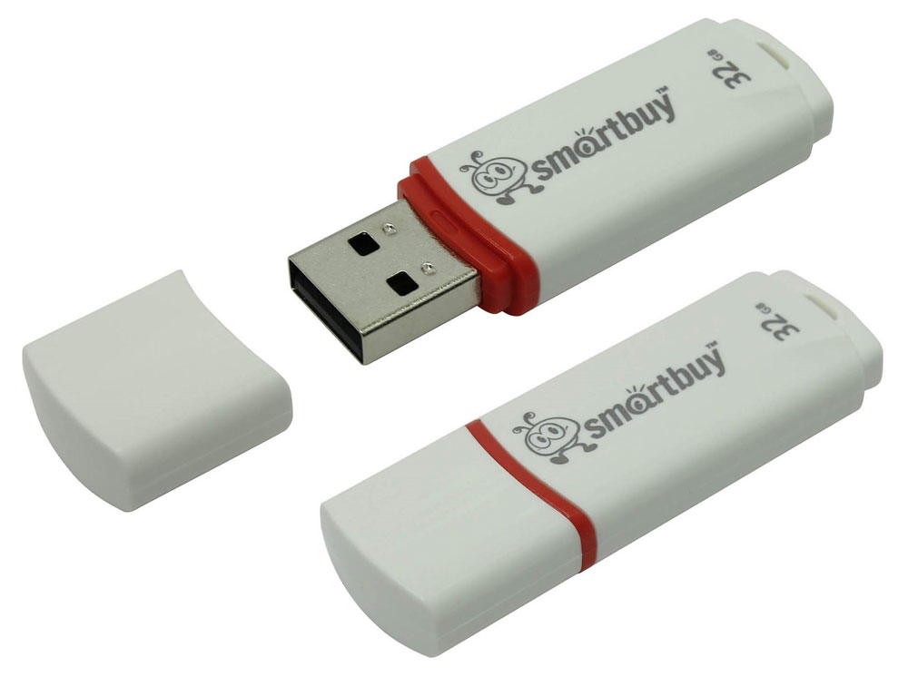 

Флеш-накопитель SmartBuy SB64GBCRW-W 64 ГБ белый