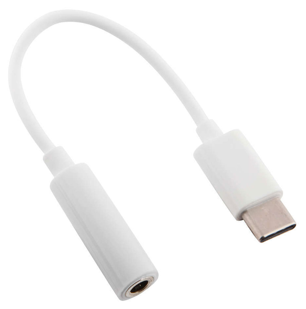 

Аудиопереходник USB Type-C на 3,5 мм Mini Jack белый
