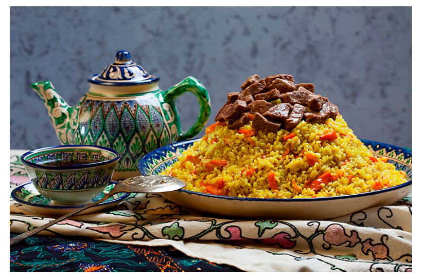 

Плов с говядиной АШАН говядины, вес