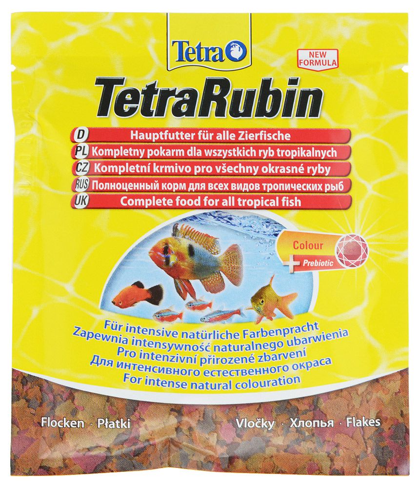 

Корм для рыб Tetra TetraRubin для усиления окраса хлопья, 12 г