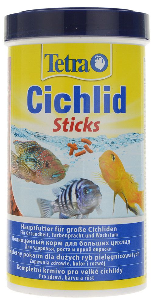 

Корм для больших цихлид Tetra Cichlid Sticks палочки, 500 мл