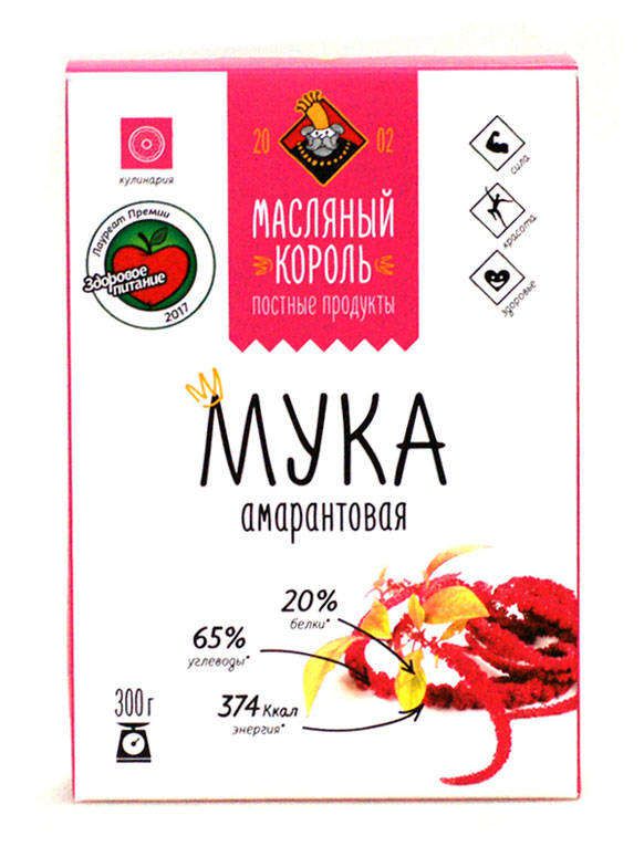 

Мука амарантовая Масляный Король амарантовая, 300 г